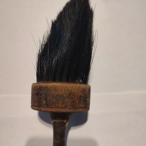 Vintage Wooden Handle Horsehair Paint Brush